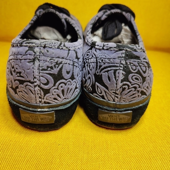 VANS Authentic Velvet Sidewall Wrapped Grey Unisex Sneakers Women's 8.5 Men's 7 - Picture 8 of 10